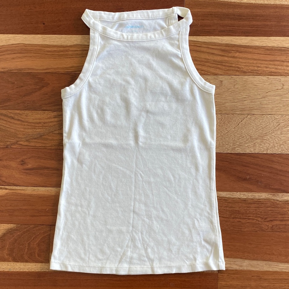Cynthia Rowley White Sleeveless Tank Top